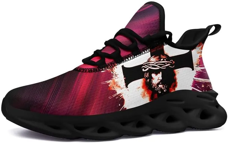 Mens Jesus Running Shoes Lightweight Casual Walking Sneakers Non Slip Gym Training Breathable Jogging Shoe for Women