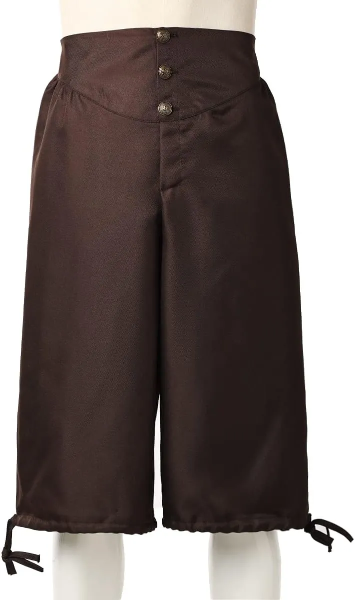 Men's Pirate Shorts Mens Knickers Colonial Pants Renaissance Costume Viking Shorts