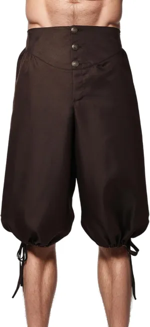 Men's Pirate Shorts Mens Knickers Colonial Pants Renaissance Costume Viking Shorts
