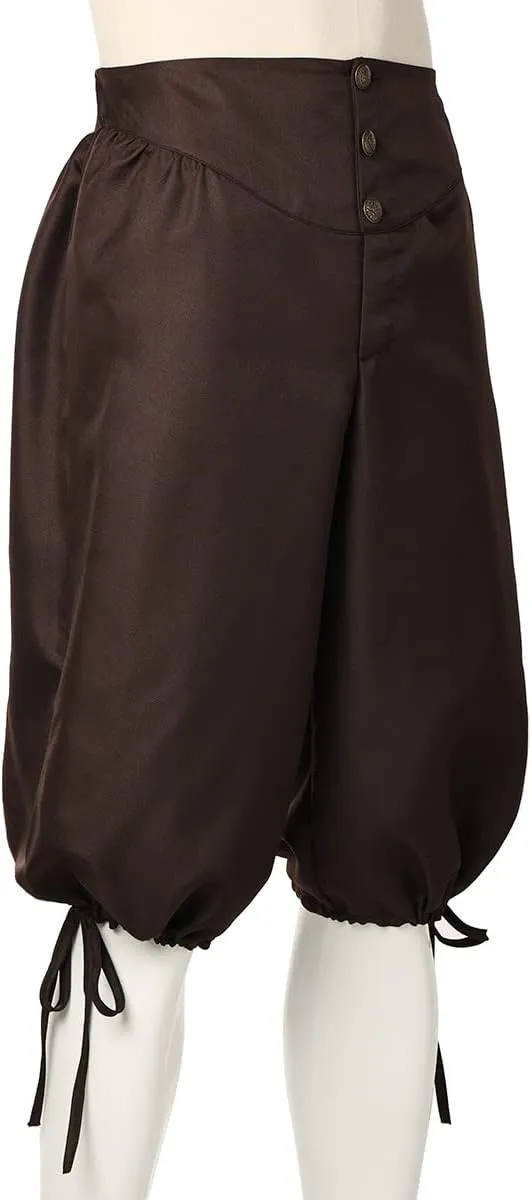 Men's Pirate Shorts Mens Knickers Colonial Pants Renaissance Costume Viking Shorts
