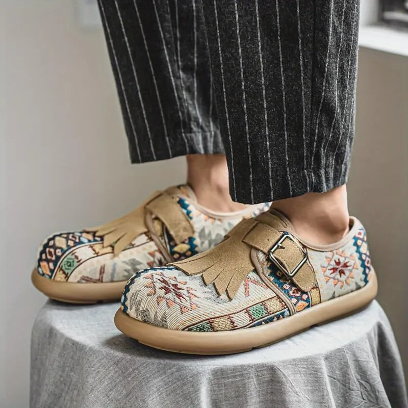 Men's Slip-On Casual Shoes - Breathable Fabric Upper, Comfortable Sneakers for Outdoor Streetwear,