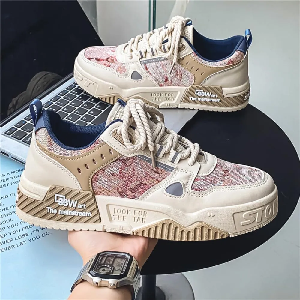 Men's Trendy Stylish Sneakers - Comfortable and Durable for Street Style and Skateboarding - Fashion Trendy Design
