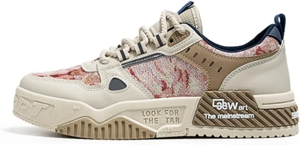 Men's Trendy Stylish Sneakers - Comfortable and Durable for Street Style and Skateboarding - Fashion Trendy Design
