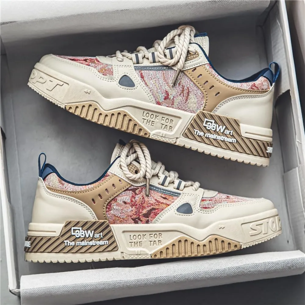Men's Trendy Stylish Sneakers - Comfortable and Durable for Street Style and Skateboarding - Fashion Trendy Design