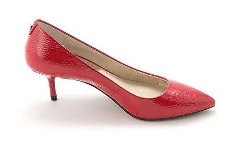 Michael Kors Flex Kitten Pump Pointed Toe Classic Pumps Chili Patent Size 95