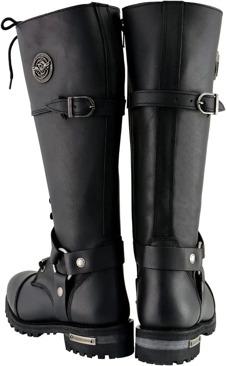 Milwaukee Leather Women's Premium Leather Motorcycle Harness Boots Collection MBL - 10