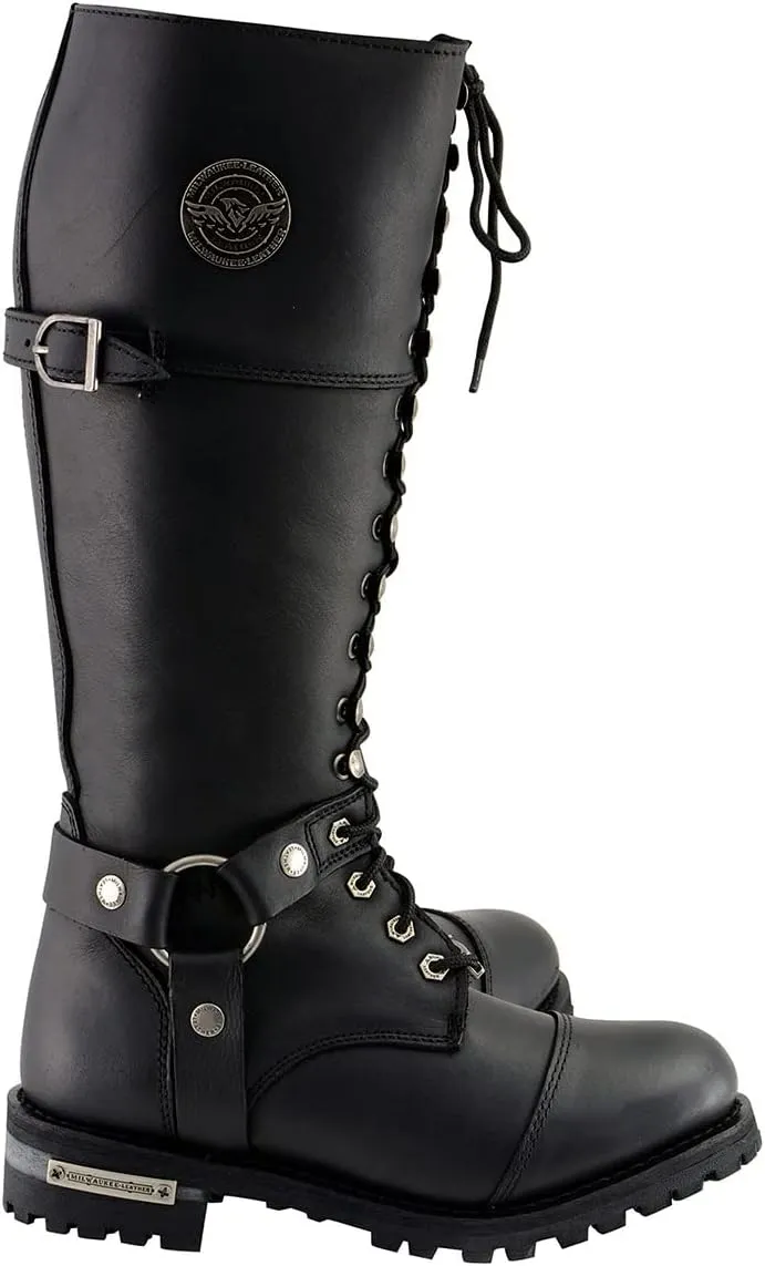 Milwaukee Leather Women's Premium Leather Motorcycle Harness Boots Collection MBL - 10