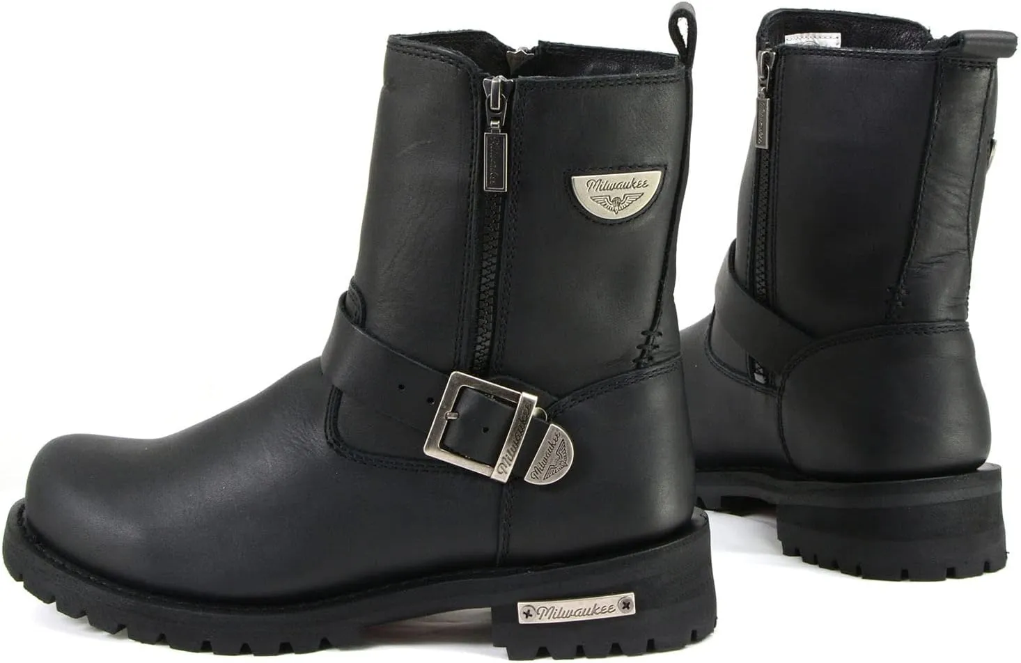 Milwaukee Motorcycle Clothing Company Mens Afterburner Boots (Black)