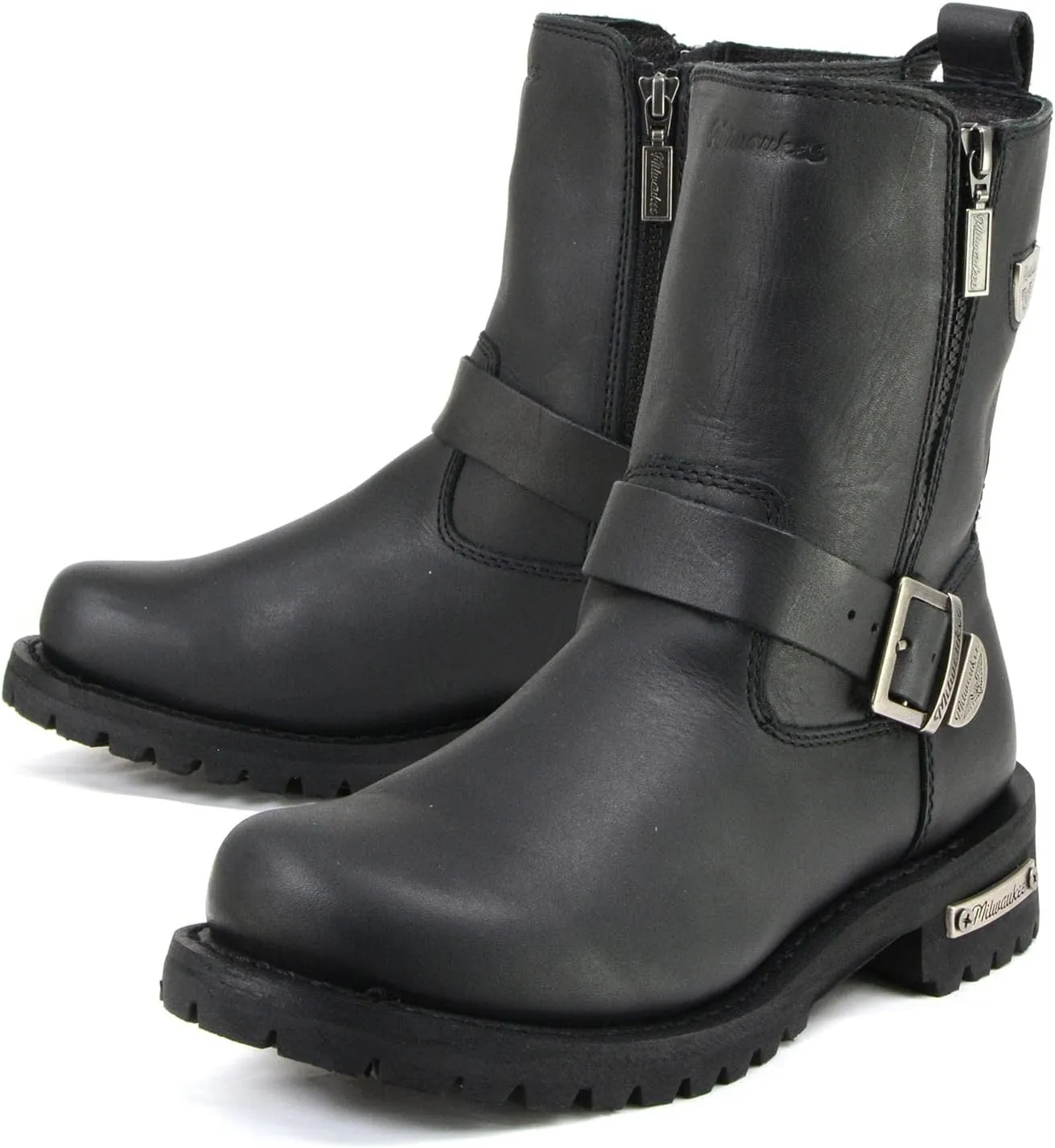 Milwaukee Motorcycle Clothing Company Mens Afterburner Boots (Black)