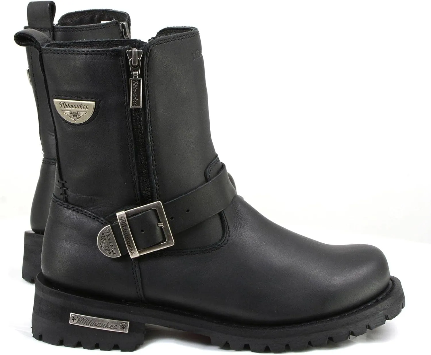 Milwaukee Motorcycle Clothing Company Mens Afterburner Boots (Black)