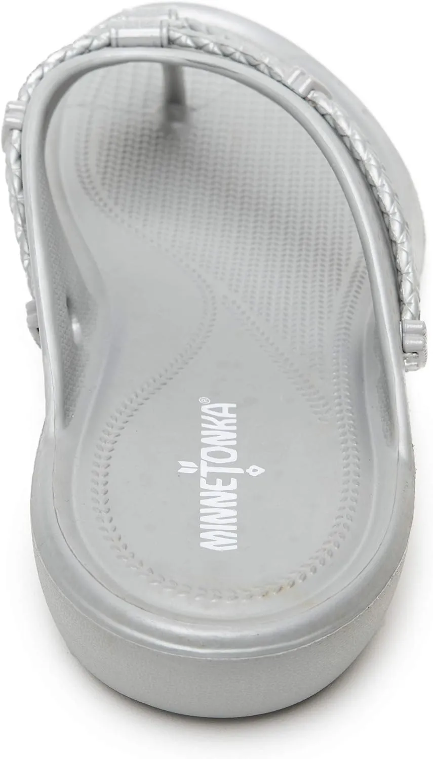 Minnetonka Women's Silvie and Silverthorne 360 Ornamented Sandals.