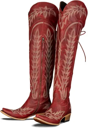 MissHeel Over the Knee Cowboy Boots for Women Adjustable Thigh High Cowgirl Boots