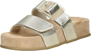 Paul Green Women's Sandals 6157-027 Smooth Leather Gold