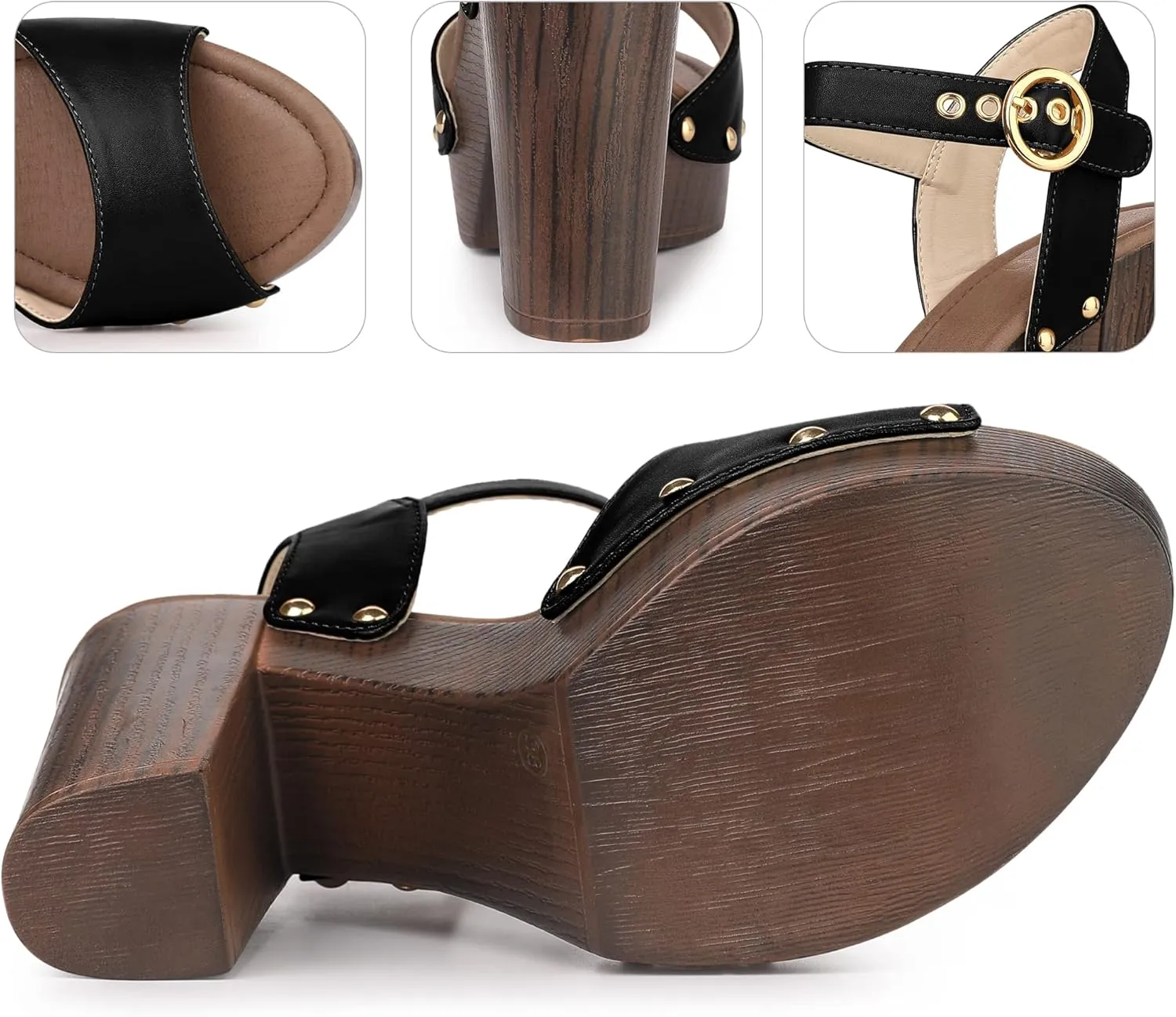 Perphy Platform Heels Slingback Chunky High Heel Sandals for Women