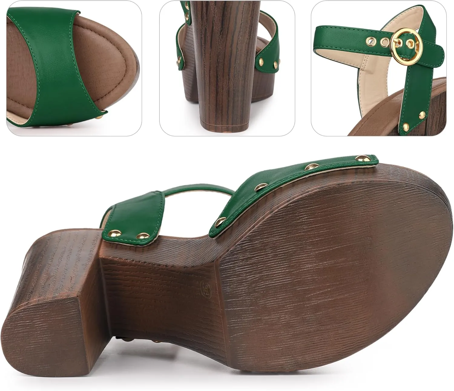 Perphy Platform Heels Slingback Chunky High Heel Sandals for Women