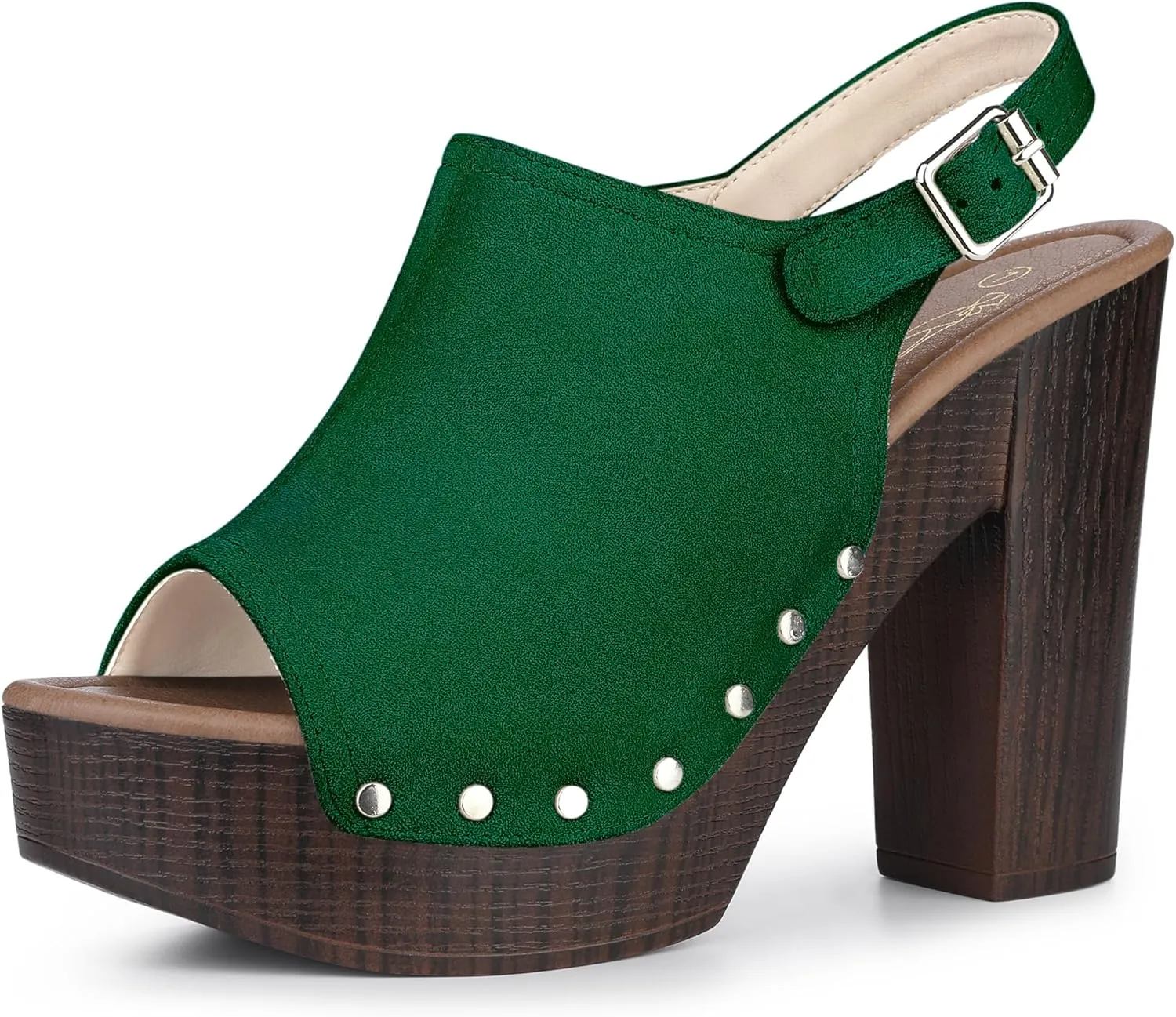 Perphy Slingback Platform Chunky High Heel Sandals for Women