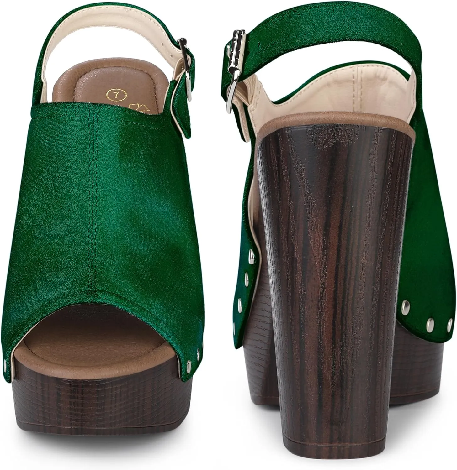Perphy Slingback Platform Chunky High Heel Sandals for Women