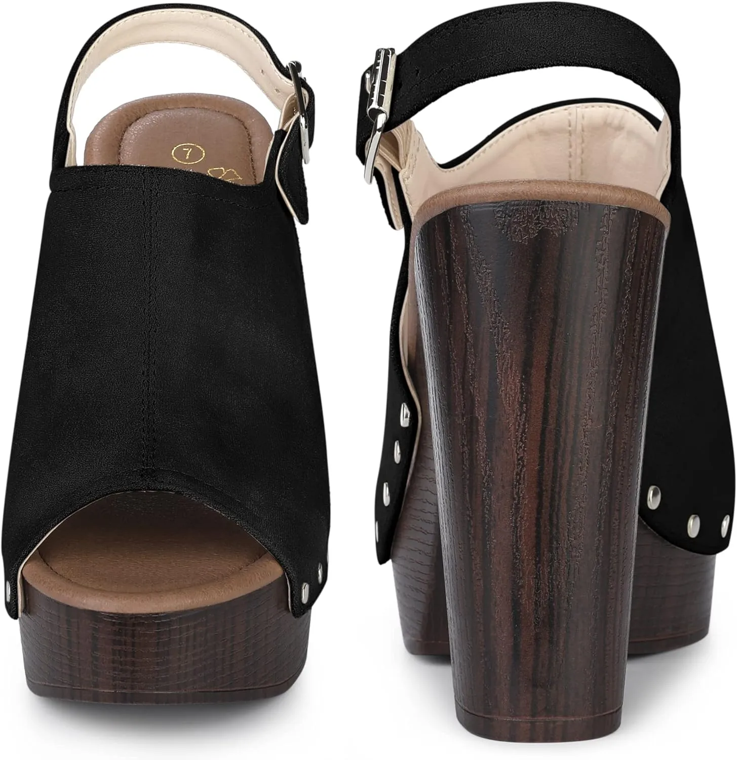 Perphy Slingback Platform Chunky High Heel Sandals for Women