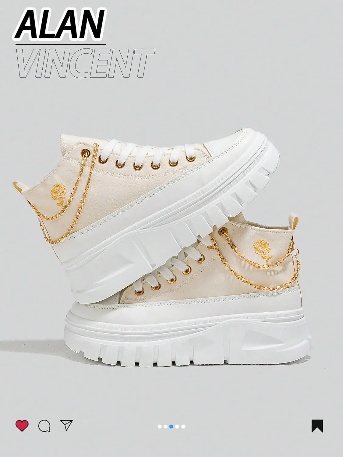 Platform Sneakers Canvas Stylish Height Increase for Women Casual Wear with 2.75 Inch Sole Black White Solid Color High Top Shoes for Daily Outfits Street Fashion