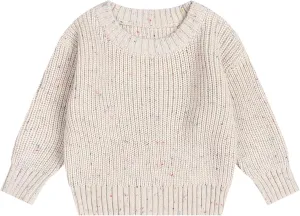 Pullover Sweater for Girls Baby Toddler Knit Crewneck Sweater Sweatshirt Winter Clothes Tops Outfits