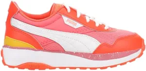 PUMA Kids Girls Cruise Rider Brain Freeze Lace Up Sneakers Shoes Casual - Orange, Pink - Size 2 M