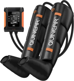 QUINEAR Professional Leg Recovery System, Cordless Air Compression Boots with Sequential Compression, Leg and Foot Massager, Fast Recovery Therapy for Athletes, FSA HSA Eligible (Medium)
