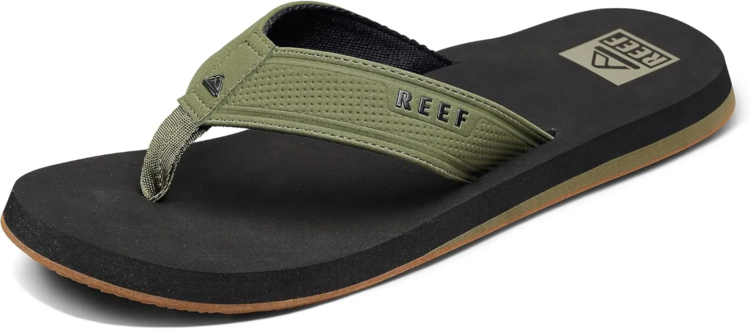 Reef Layback Men's Flip Flop Sandal, Arch Support, Water Friendly