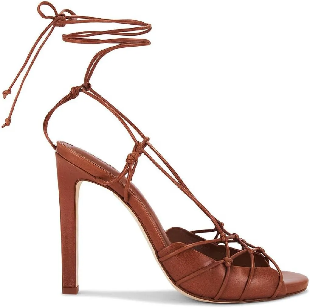 Richealnana Women's Gladiator Crisscross Strap Stilettos High Heel Cut Out Strappy Sandals For Party Prom