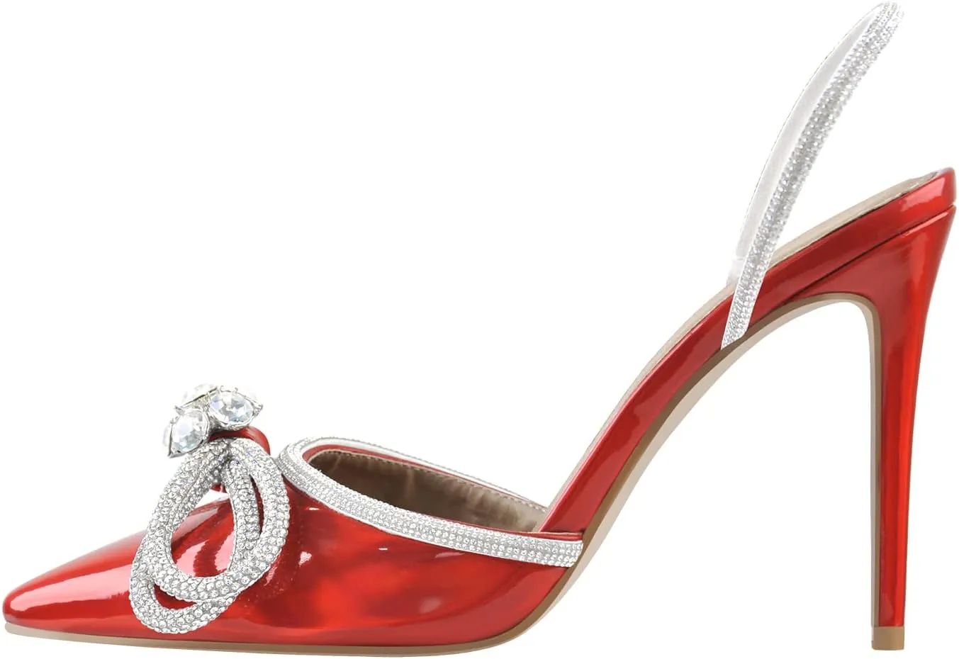 richealnini Women's Lace Up Ankle Strap Buckle Stilettos Sandals