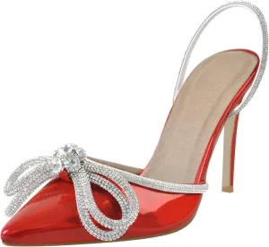 richealnini Women's Lace Up Ankle Strap Buckle Stilettos Sandals