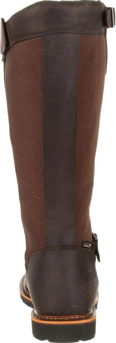 Rocky Mens Great Falls Snakebite 16 Inch Waterproof Zippered Casual Boots - Brown