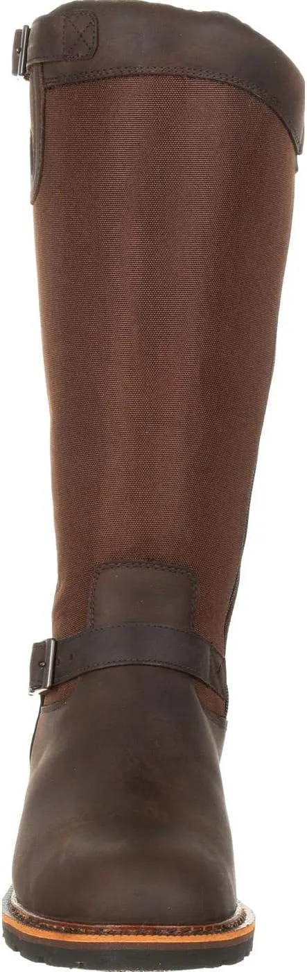 Rocky Mens Great Falls Snakebite 16 Inch Waterproof Zippered Casual Boots - Brown