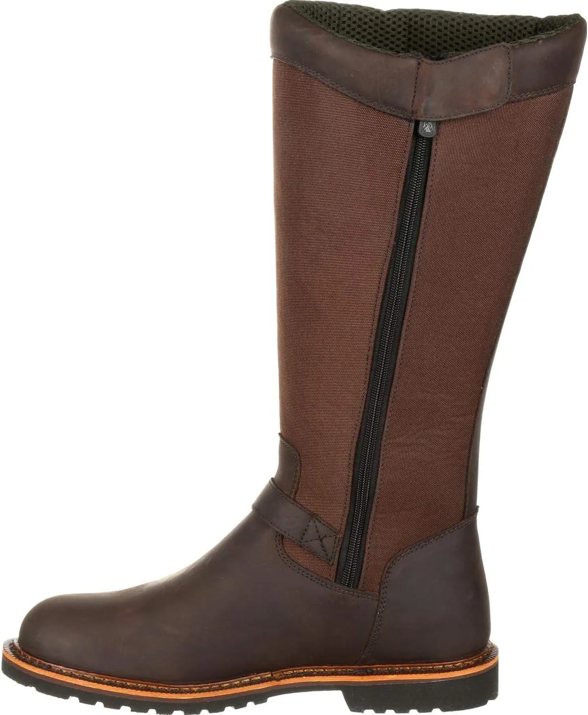 Rocky Mens Great Falls Snakebite 16 Inch Waterproof Zippered Casual Boots - Brown