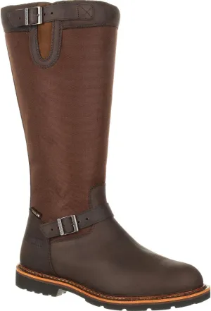 Rocky Mens Great Falls Snakebite 16 Inch Waterproof Zippered Casual Boots - Brown