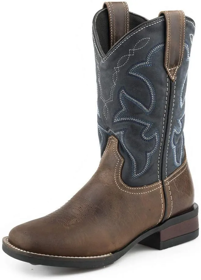 ROPER Unisex-Child Monterey Square Toe Cowboy Boots (Little Kid) Western