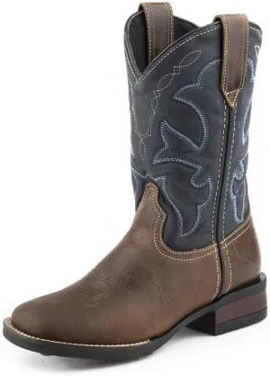 ROPER Unisex-Child Monterey Square Toe Cowboy Boots (Little Kid) Western