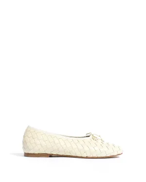Sacha interlace Shiny lamb White sand