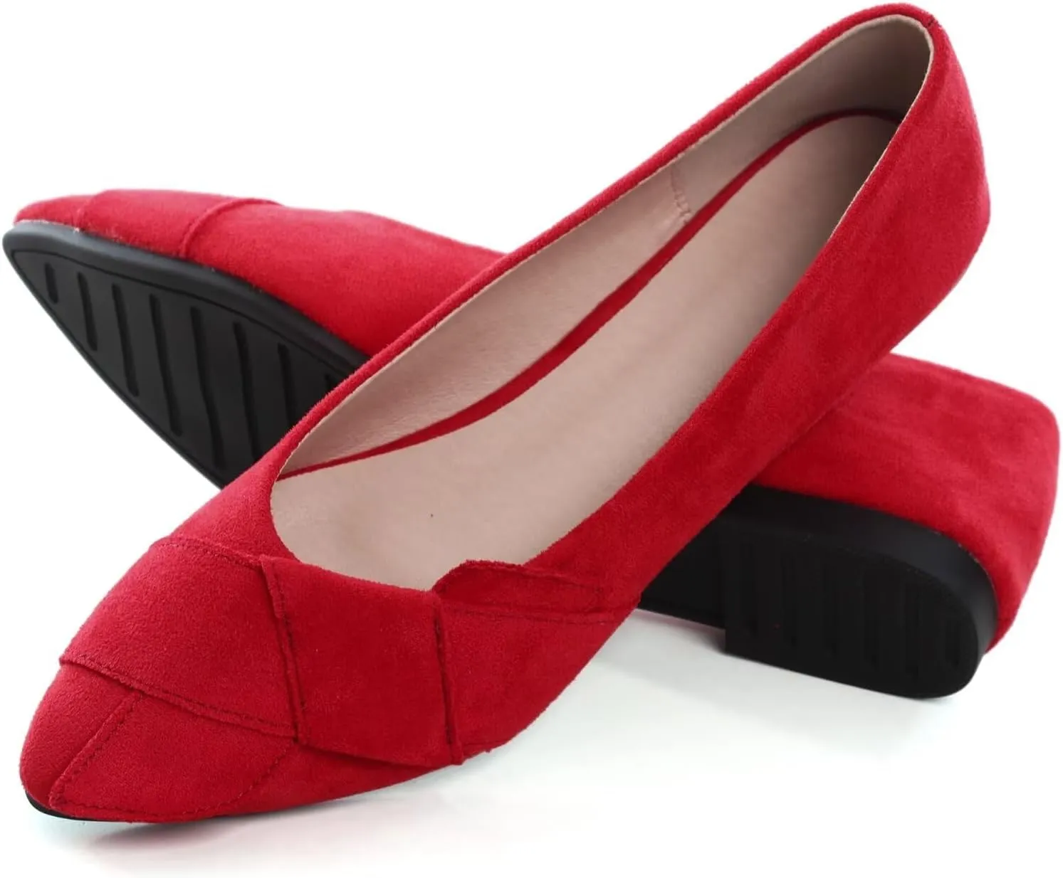 SAILING LU Knotted Ballet Flats for Women Comfortable Women's Flat Shoes Pointed Toe Slip on Loafers Shoes Women Dressy