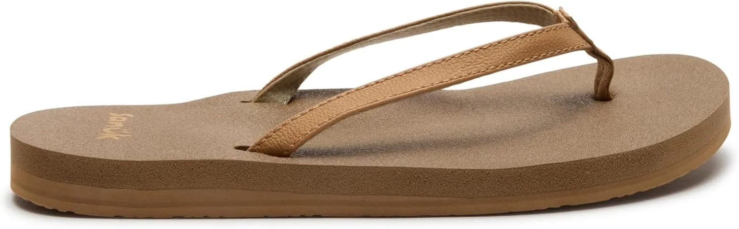 Sanuk Yoga Joy | Flip Flops for Women | Yoga Sandals For Women | Women's Beach Sandals | Memory Foam Footbed