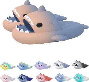 Shark Slides Shark Slippers, Summer Beach Slippers Indoor Slippers Bathroom Slippers Lightweight Non-slip Sandals for Women and Men