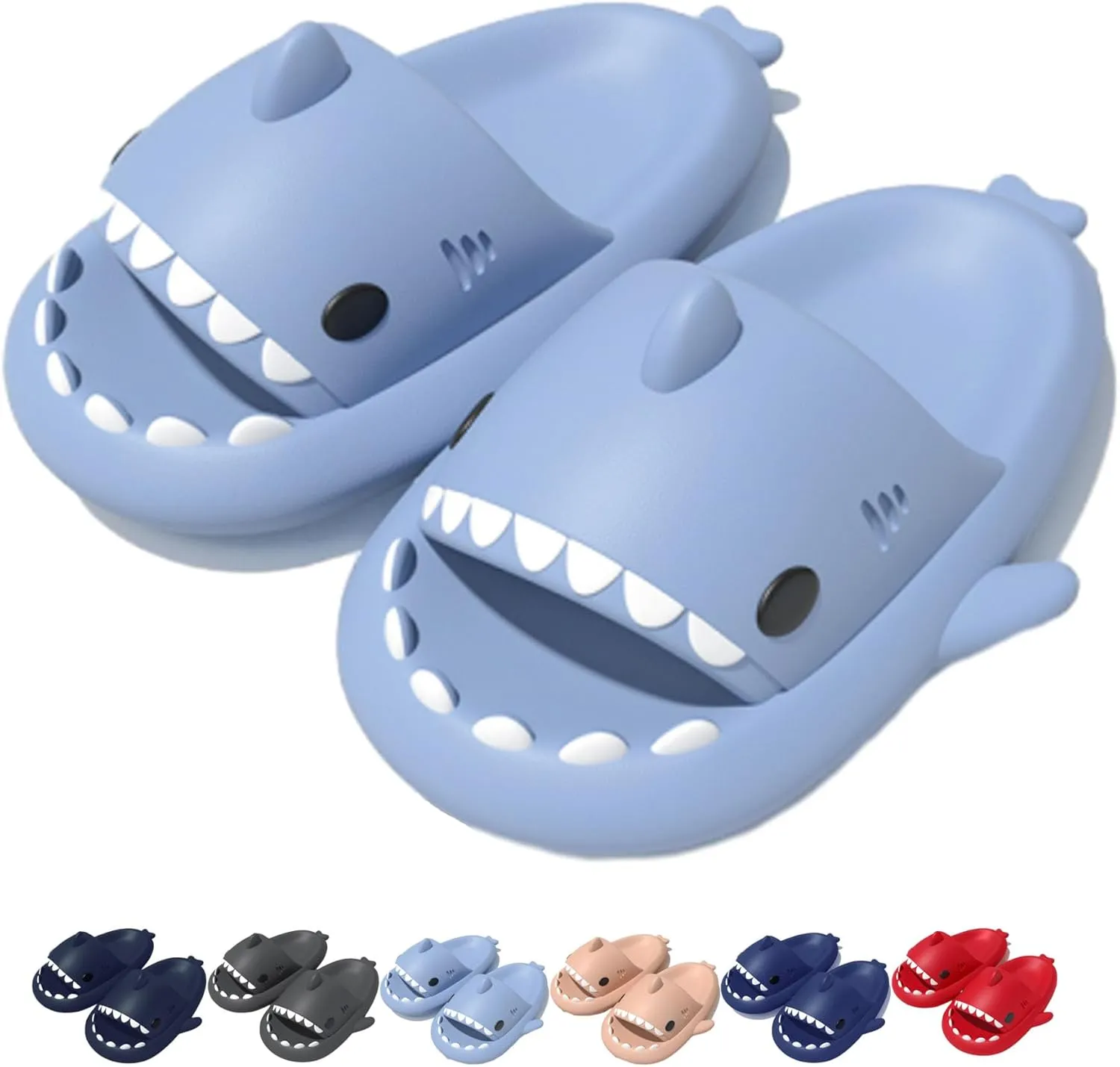 Sharklas Originales Shark Slides, Anti-Slip Shark Cloud Slippers, Shark Sandals For Adult Women Men