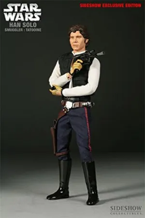Sideshow Heroes of The Rebellion Collectibles Star Wars Deluxe 12 Inch Action Figure Han Solo: Smuggler (Tatooine) Exclusive