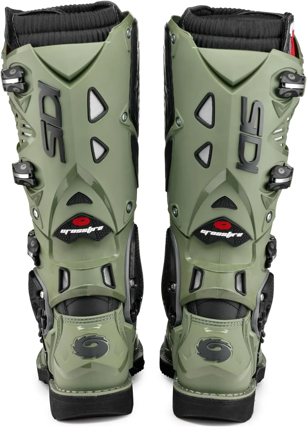 SiDI | Offroad Motorcycle Boots, Professional Motocross Boots for Men CROSSFIRE 3, Adjustable and Replaceable Buckles, Flex System, Hyper Extension Block