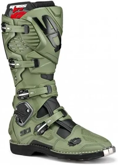 SiDI | Offroad Motorcycle Boots, Professional Motocross Boots for Men CROSSFIRE 3, Adjustable and Replaceable Buckles, Flex System, Hyper Extension Block