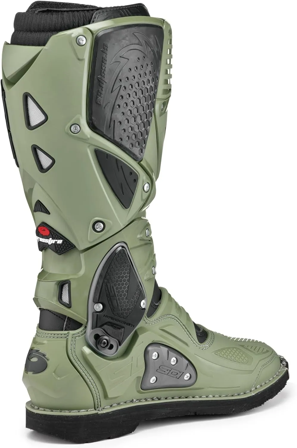 SiDI | Offroad Motorcycle Boots, Professional Motocross Boots for Men CROSSFIRE 3, Adjustable and Replaceable Buckles, Flex System, Hyper Extension Block