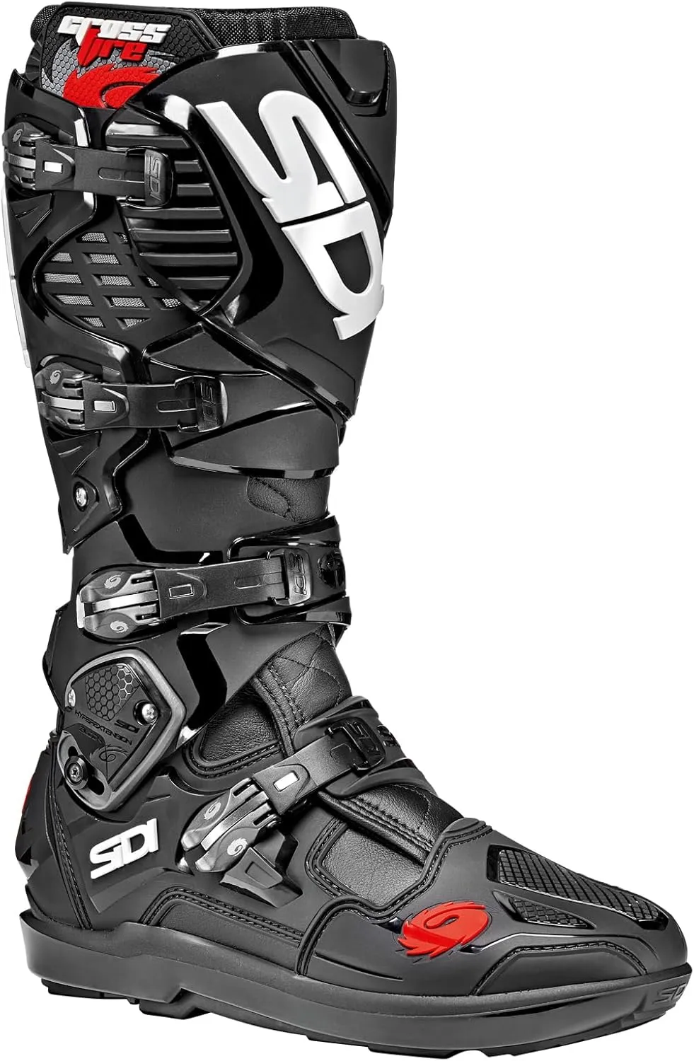 SiDI | Offroad Motorcycle Boots, Professional Motocross Boots for Men CROSSFIRE 3 SRS, Adjustable and Replaceable Buckles, Flex System, Hyper Extension Block