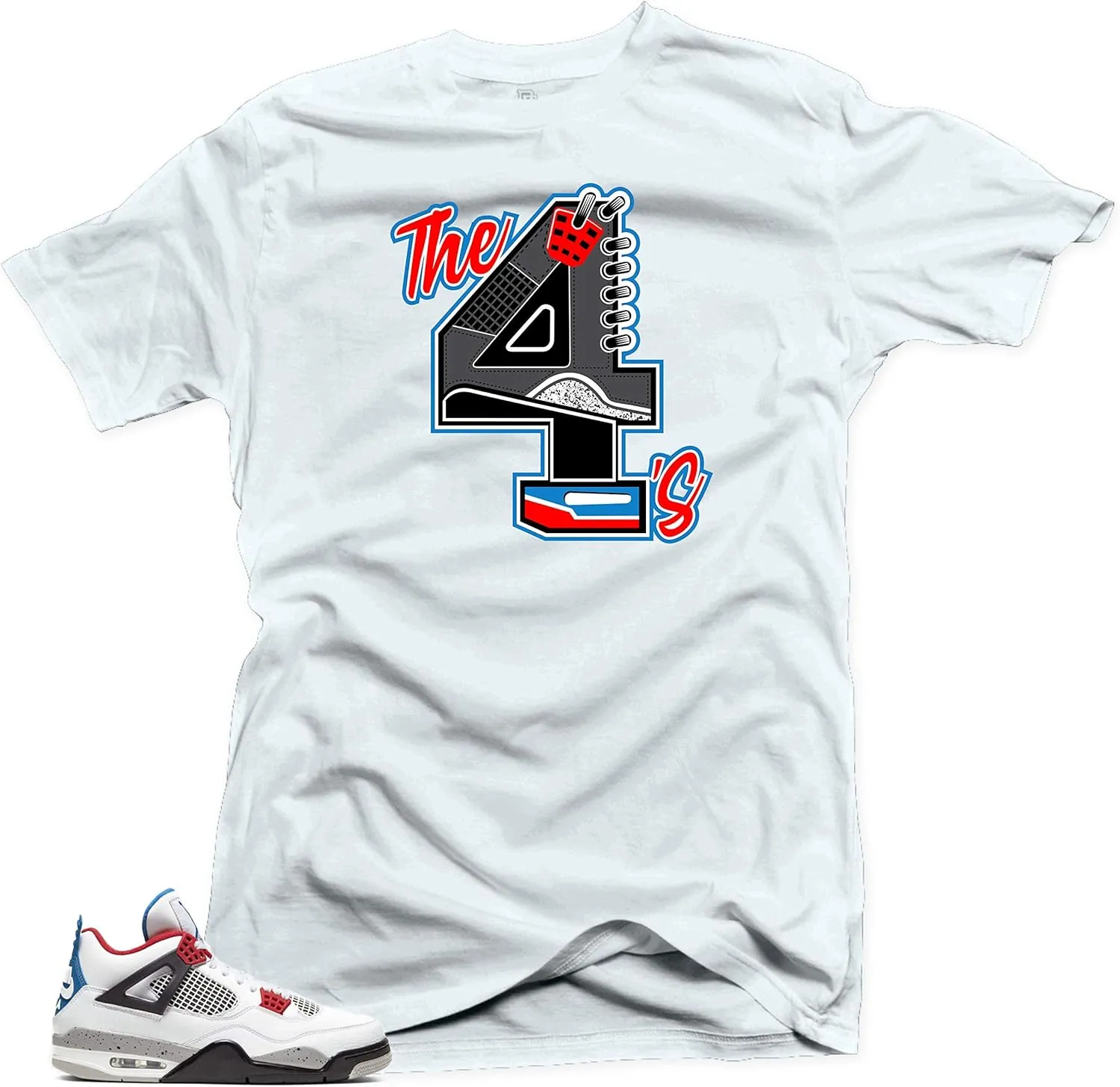 SNELOS Shirt to Match Sneaker Jordan Retro 4 What The Match Jordan Tee