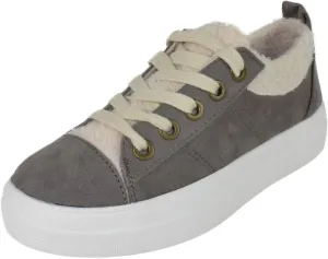 Soda Flat Women's Shoes Lace Up Loafers Casual Sneakers Synthetic Fur Hidden Flatform Endear-G