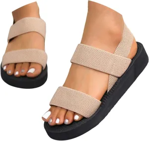Summer Sandals for Womens 2025 Trendy Comfortable Walking Cute Sandals Casual Beach Vacation Shoes for Women