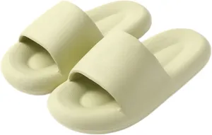 Summer Slippers for Women Soft Platform Slippers Non-Slip Comfortable Indoor Outdoor House Shoes Fresh Mint Green
